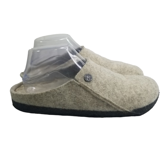 Birkenstock Zermatt wool shearling slippers clogs in oatmeal sold out htf - Picture 2 of 13